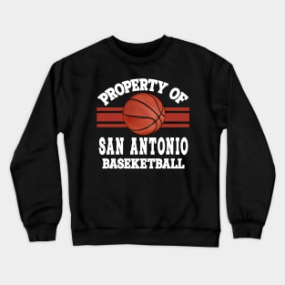 Proud Name San Antonio Graphic Property Vintage Basketball Crewneck Sweatshirt